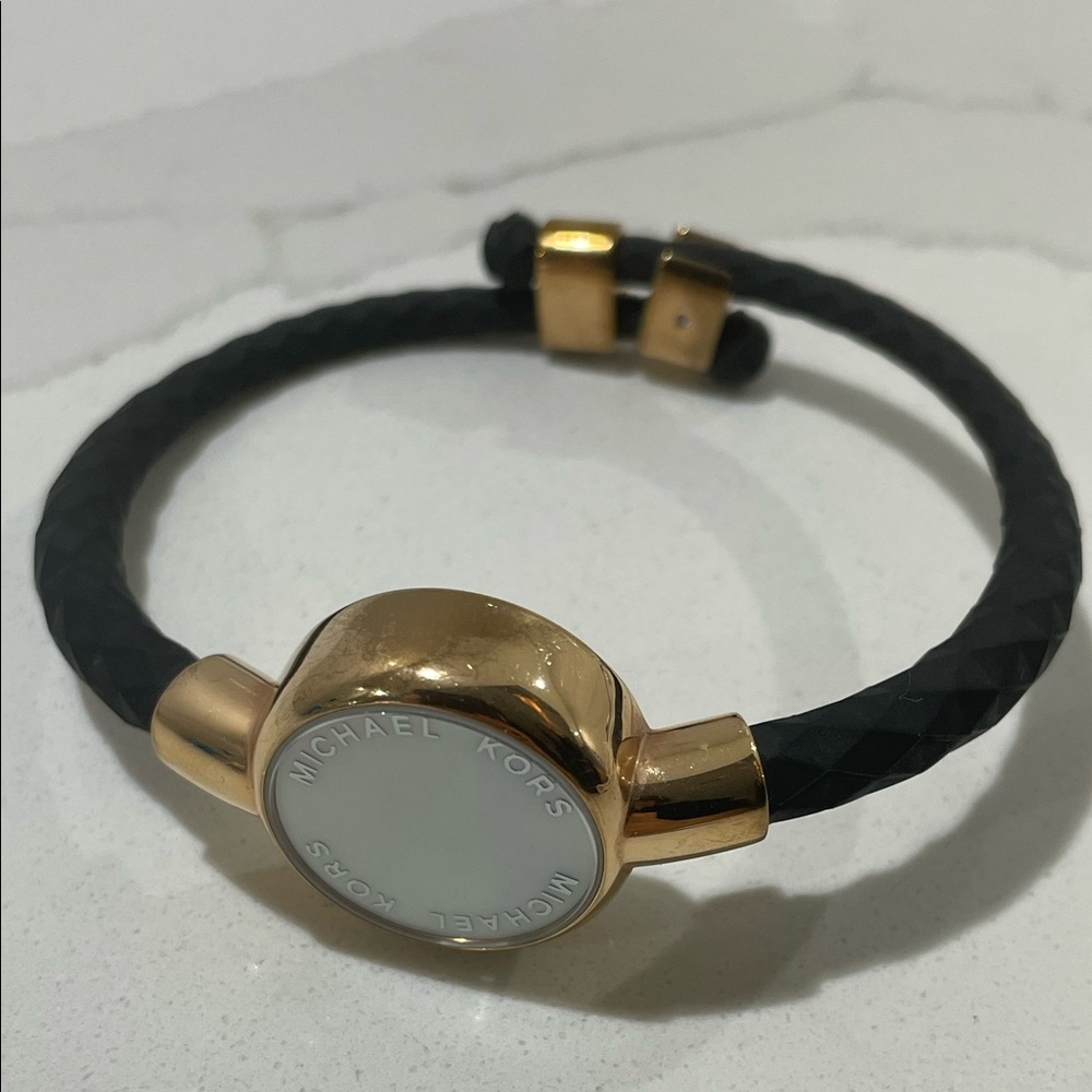 Michael Kors Access Women’s Crosby Black Silicone Slider Bracelet